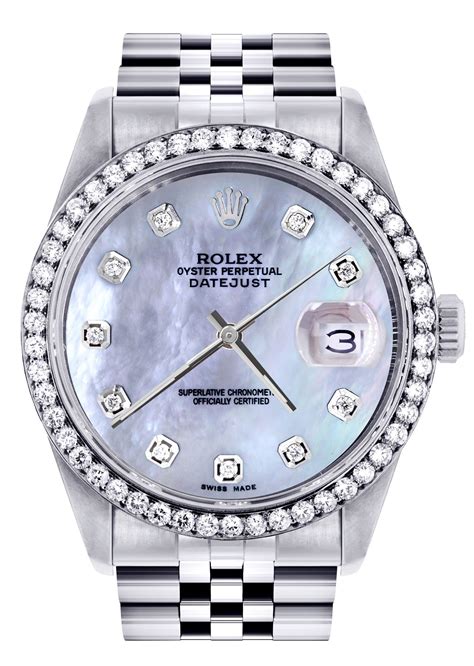 rolex ladies datejust mother pearl diamond dial|Rolex Datejust 36mm price.